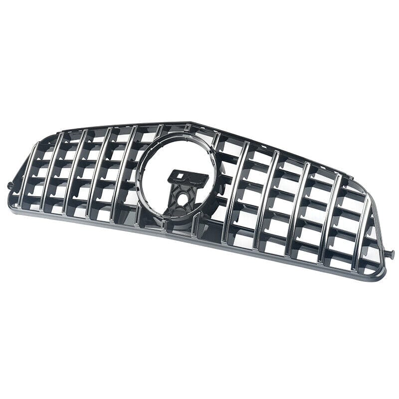 Forged LA GT Style Chrome +Gloss Black Front Bumper Grille For Benz C-Class W204 2008-2013