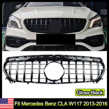 Load image into Gallery viewer, Forged LA GT Style Front Upper Grille Black For Mercedes Benz W117 CLA250 CLA200 2013-2016