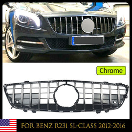 Forged LA GTR Front Grill For Mercedes-Benz R231 SL-Class Pre-facelift 2012-2016 Chrome