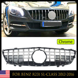 GTR Front Grill For Mercedes-Benz R231 SL-Class Pre-facelift 2012-2016 Chrome