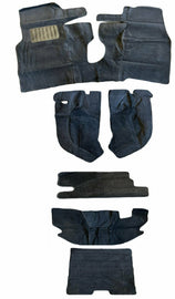 Forged LA Jeep Wrangler TJ 1997-2006 Interior Carpet Rug Mat Kit 6pcs Black