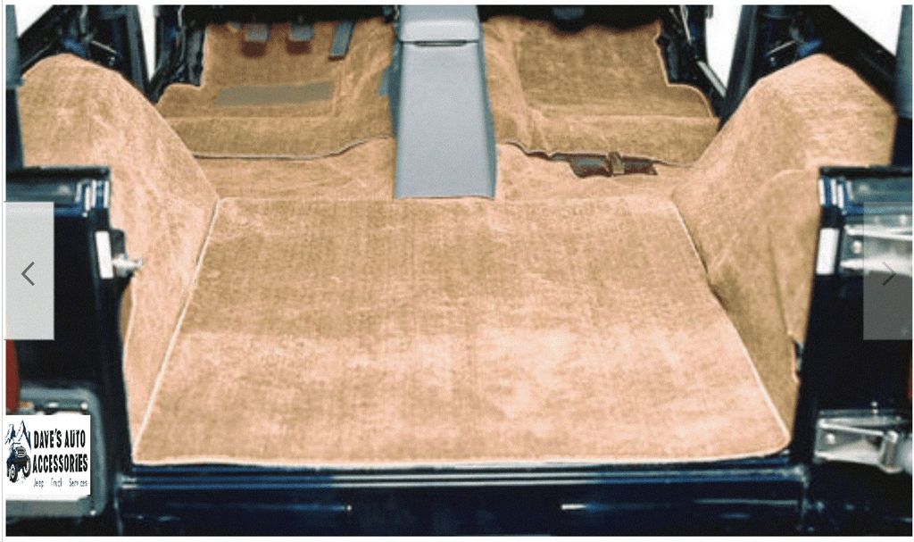 Forged LA Jeep Wrangler YJ 1976-1995 YJ CJ7 Interior Carpet Rug Mat Kit 6pcs Honey (Spice)