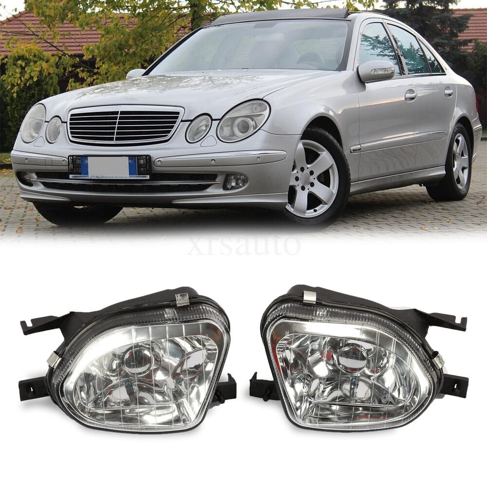 Forged LA Pair left & right fog lights 2003 2004 2005 2006 Mercedes Benz E W211 E320 E500
