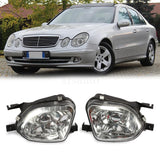 Pair left & right fog lights 2003 2004 2005 2006 Mercedes Benz E W211 E320 E500