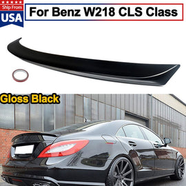 Forged LA Rear Trunk Spoiler Wing For Benz W218 CLS400 CLS500 CLS550 2012-2017 Gloss Black