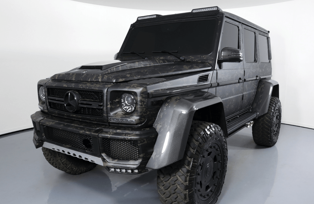 Forged LA REPLACEMENT W463 Black Mansory Headlight Fits 89 06 Mercedes GCLASS G65 G55 G500