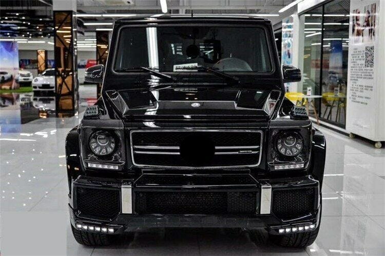 Forged LA REPLACEMENT W463 Black Mansory Headlight Fits 89 06 Mercedes GCLASS G65 G55 G500