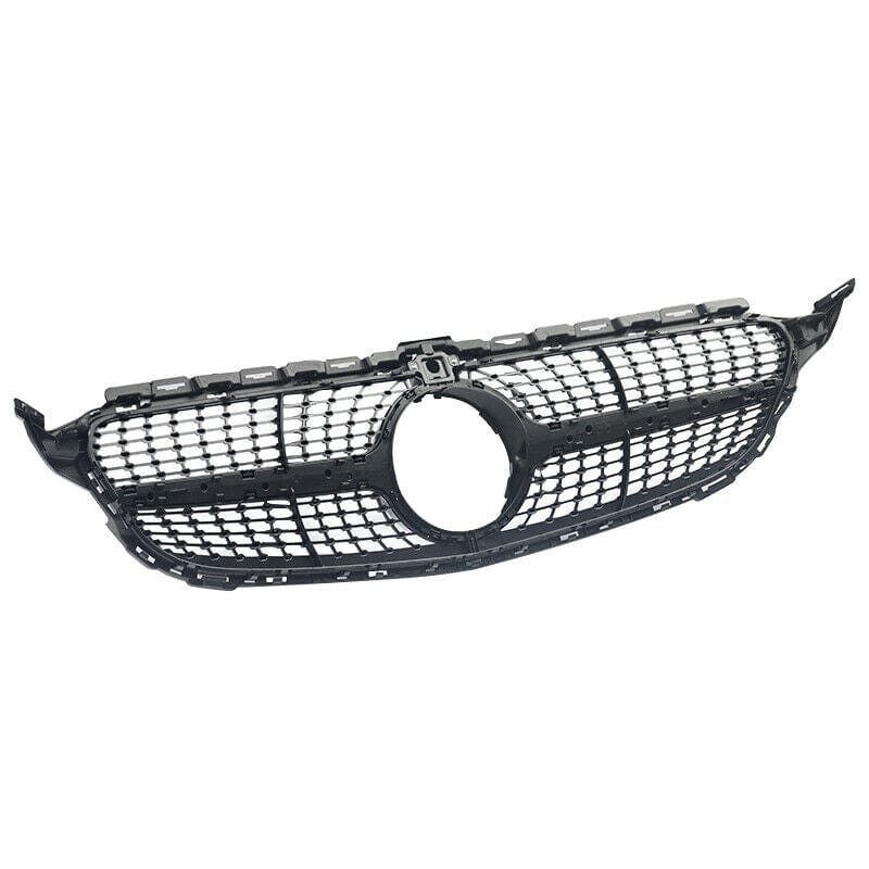 Forged LA Silver Diamond Grille W/Camera For Benz C Class W205 C205 C300 C43 AMG 2014-2018