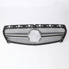 Forged LA Silver Front Grille Grill AMG style For Benz W176 A Class 2013-2015 W/O emblem