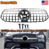 Silver GT R Panamericana Front Grille Grill for Mercedes Benz GLE SUV W167 2020