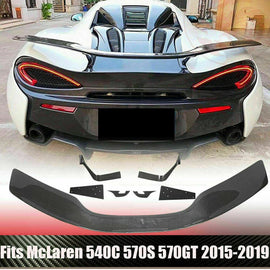 Forged LA Sport Rear Spoiler Trunk Wing Carbon Fiber Fit For McLaren 540C 570S 570GT 15-19