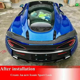 Forged LA Sport Rear Spoiler Trunk Wing Carbon Fiber Fit For McLaren 540C 570S 570GT 15-19