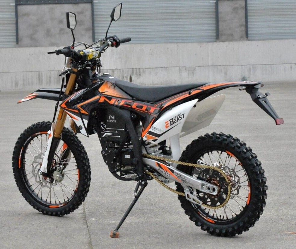 Sahara Bikes Sporting Goods > Cycling > Electric Bicycles 4 Gear Fully Electric Off Road Dirt Bike 12,000w 72v 50a with 65 MPH Top Speed