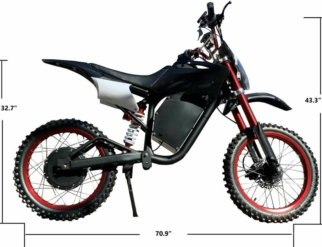 Sahara Bikes Sporting Goods > Cycling > Electric Bicycles 5000w 72v 40Ah Electric Off Road Bike Cruiser 45MPH+ Top Speeds.