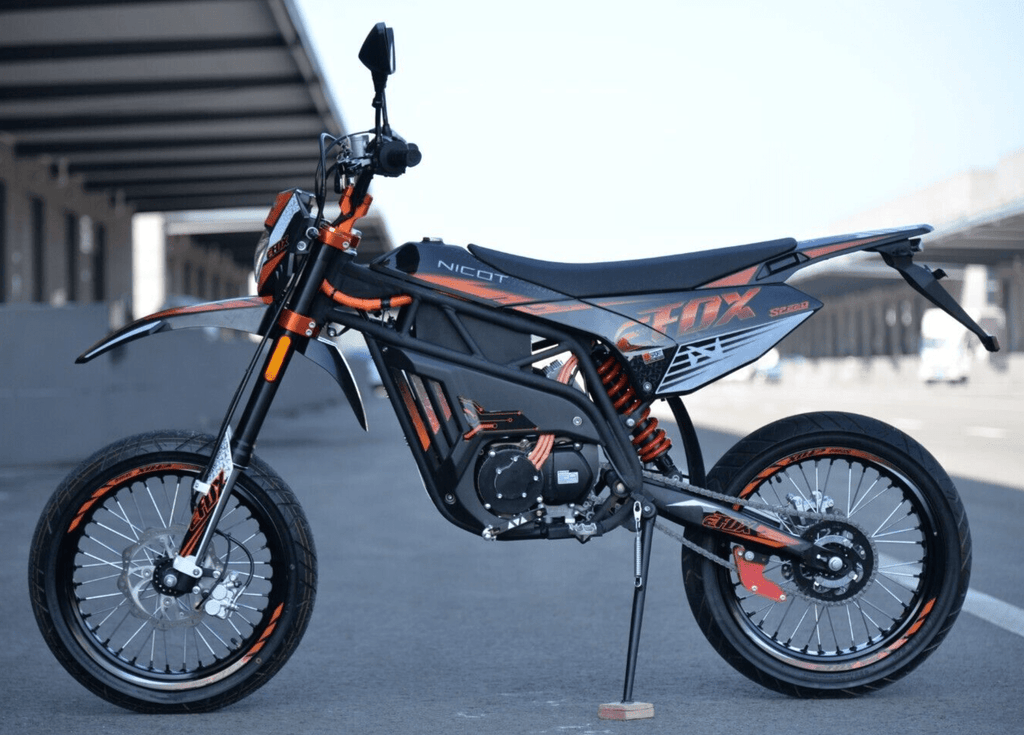 Sahara Bikes Sporting Goods > Cycling > Electric Bicycles EFox 4 Gear Fully Electric Off Road Dirt Bomber Motocross Bike 65 MPH+ 50 Mile