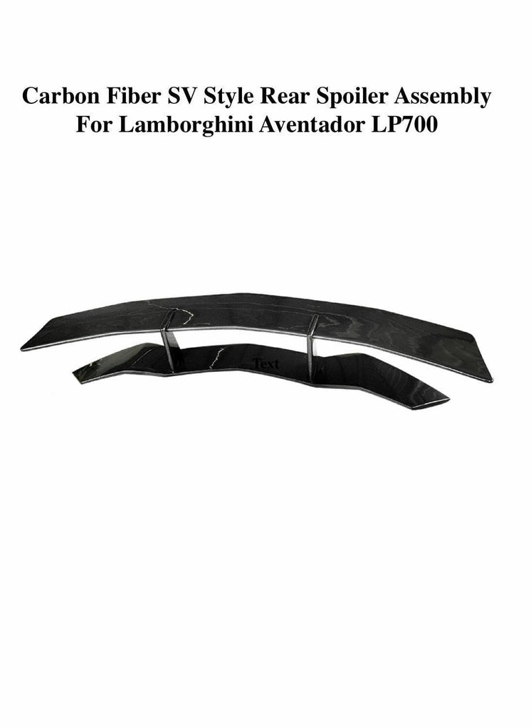 Forged LA SV Style Carbon Fiber Rear Wing Spoiler for Aventador LP700 LP740