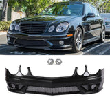 Unpainted AMG Style Front Bumper W/ Fog Lamp W/O PDC For 07-09 Benz W211 E-Class