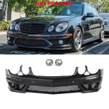 Unpainted AMG Style Front Bumper W/ Fog Lamp W/ PDC For 07-09 Benz W211 E-Class