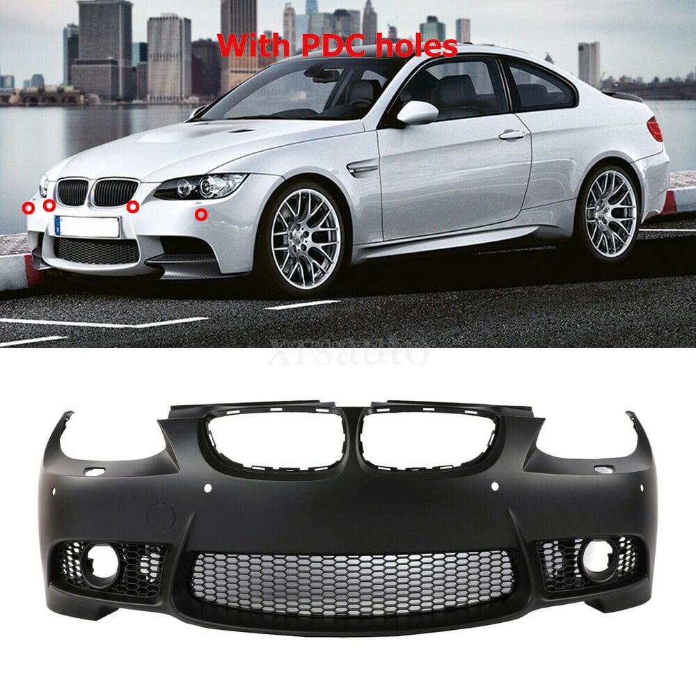 Forged LA VehiclePartsAndAccessories 07-10 Front Bumper Kit For BMW E92/E93 3-Series M3 Style W/PDC w/o Fog Lights