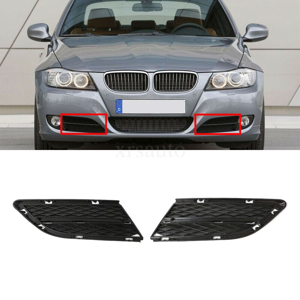 Forged LA VehiclePartsAndAccessories 2pcs Fits BMW E90 E91 328i Front Bumper Lower Grille Right +left 2008-2012