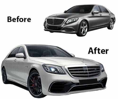 Aftermarket Products VehiclePartsAndAccessories Aftermarket 14-17 W222 S-Class AMG Style 2018+ Body Kit S63 S65 FULL FACELIFT