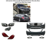 Aftermarket 18+ Facelift Maybach Body Kit W222 For Mercedes-Benz S550 S-Class