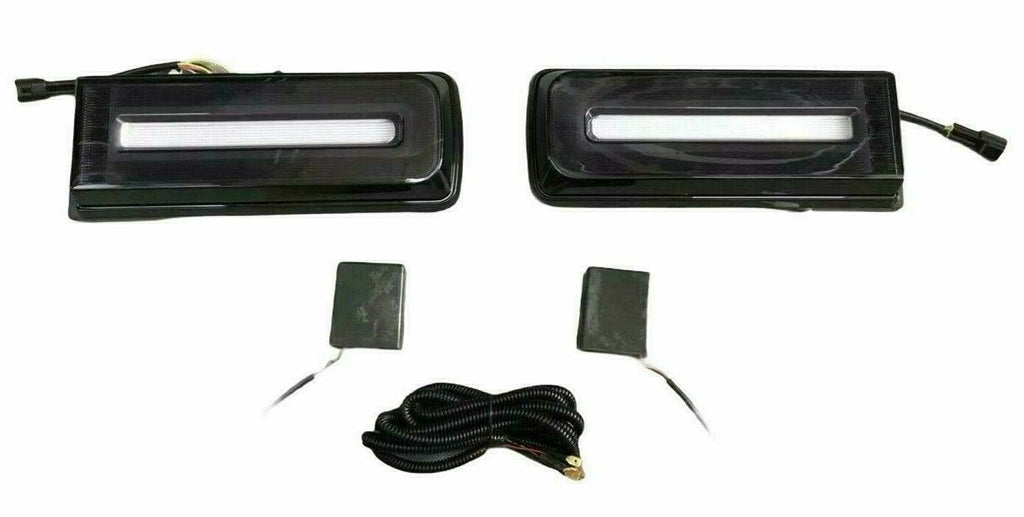 Aftermarket Products VehiclePartsAndAccessories Aftermarket 19+ Style Smoke Tail Lights | Mercedes Benz G-class W463 W464 90-18