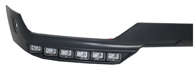 Aftermarket Products VehiclePartsAndAccessories Aftermarket B-Style Front Bumper Lower Lip White LED DRL G63 AMG Spoiler G-Wagon