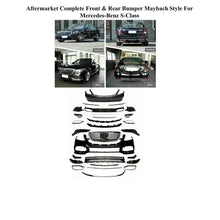 Load image into Gallery viewer, Forged LA VehiclePartsAndAccessories Aftermarket Complete Front &amp; Rear Bumper Maybach Style For Mercedes-Benz S-Class