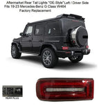 Aftermarket Driver Rear Tail/Brake Lights for 19-22 Mercedes Benz G-class W464