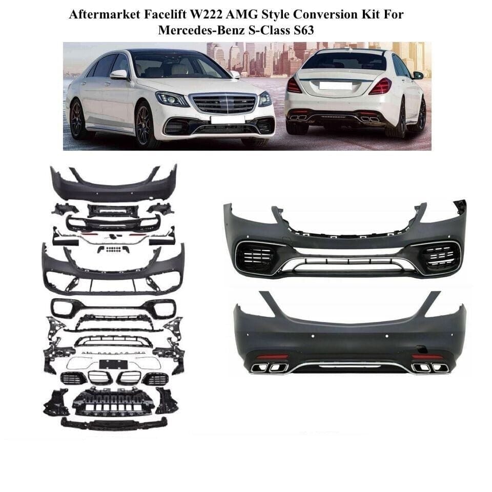 Forged LA VehiclePartsAndAccessories Aftermarket Facelift W222 AMG Style Conversion Kit For Mercedes-Benz S-Class S63