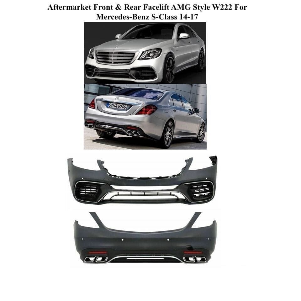 Forged LA VehiclePartsAndAccessories Aftermarket Front & Rear Facelift AMG Style W222 For Mercedes-Benz S-Class 14-17