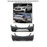 Aftermarket Front & Rear Facelift AMG Style W222 For Mercedes-Benz S-Class 14-17