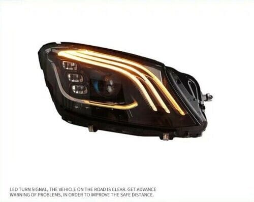 W222-HL-TL VehiclePartsAndAccessories Aftermarket "Maybach" Style Headlights + Taillights For Mercedes-Benz S-Class