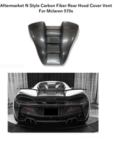 Load image into Gallery viewer, Forged LA VehiclePartsAndAccessories Aftermarket N Style Style Carbon Fiber Rear Hood Cover Vent For Mclaren 570s