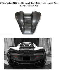 Forged LA VehiclePartsAndAccessories Aftermarket N Style Style Carbon Fiber Rear Hood Cover Vent For Mclaren 570s