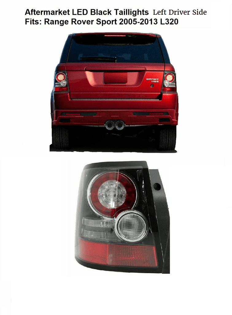 Aftermarket Products VehiclePartsAndAccessories Aftermarket Range Rover Sport 2005-2013 L320 LED Tail Light Black Left Driver