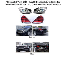 Load image into Gallery viewer, Forged LA VehiclePartsAndAccessories Aftermarket W222 2018+ Facelift Headlights &amp; Taillights For MercedesBenz S-Class