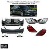 Aftermarket W222 Maybach Style Complete BodyKit + Lights For Mercedes-Benz 14-17
