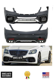 Mercedes-Benz VehiclePartsAndAccessories AMG Body kit Bumper S63 S-Class facelift S550 S560 Tips Front Rear New