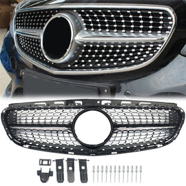 Forged LA VehiclePartsAndAccessories AMG Diamond W/ Camera Grille for Mercedes-Benz W212 E300 E350 E500 2014-2016 LCI
