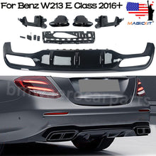 Load image into Gallery viewer, Forged LA VehiclePartsAndAccessories AMG E63 Style Rear Sport Bumper Diffuser For 2016-up Benz W213 E Class Sedan