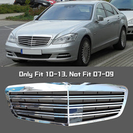 Forged LA VehiclePartsAndAccessories AMG Style Chrome Grille Grill Front Bumper Hood For Mercedes Benz W221 S-Class