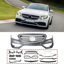 Load image into Gallery viewer, Forged LA VehiclePartsAndAccessories AMG Style Front Bumper Kit W/Grille W/PDC For Mercedes C-Class W205 C300 15-18