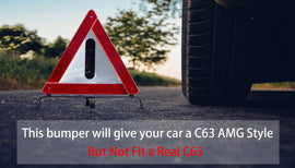 Forged LA VehiclePartsAndAccessories AMG Style Front Bumper W/ DRL W/o PDC For Mercedes W204 12-15 C-Class C250 C300