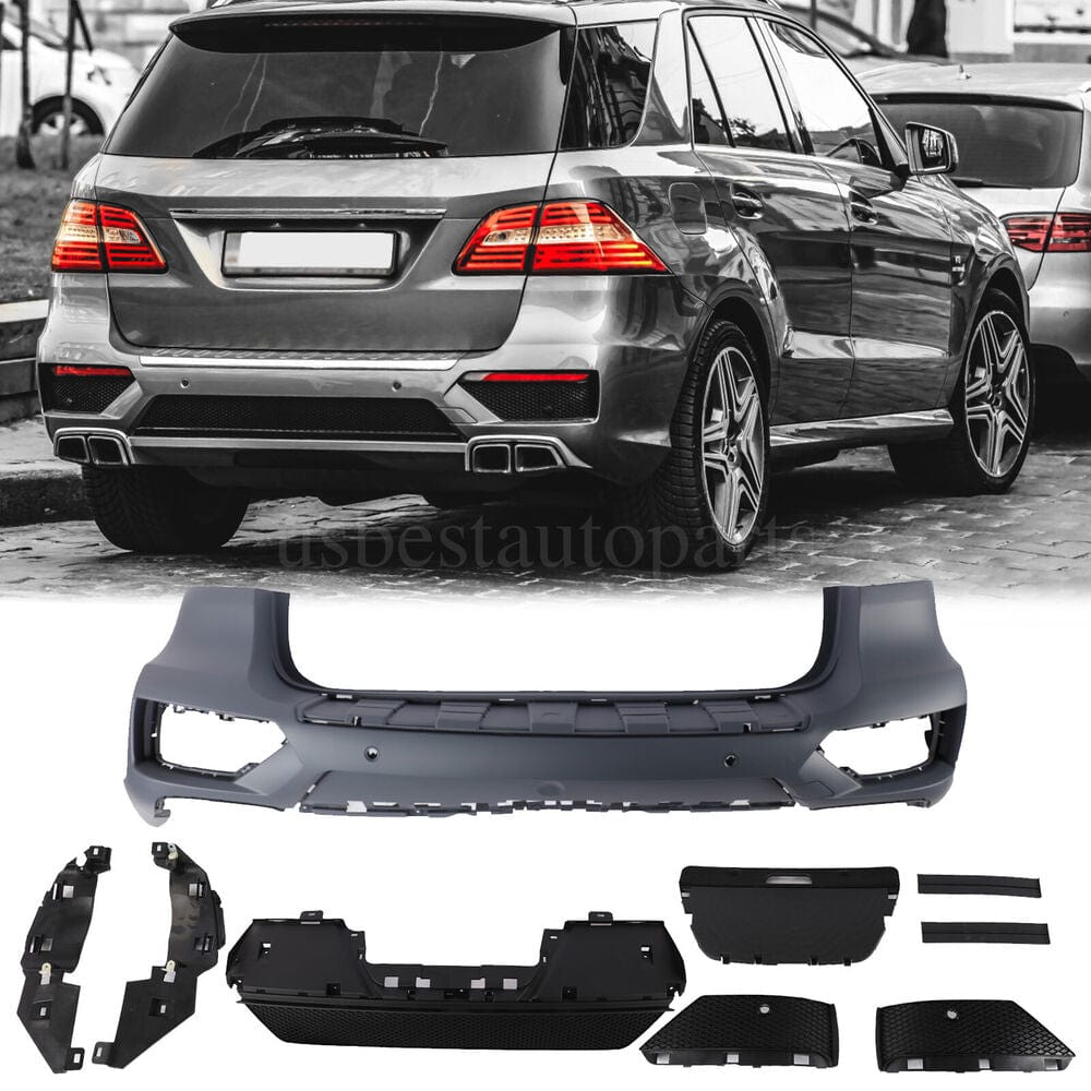 Buy AMG Style Rear Bumper Kit for Mercedes Benz W166 ML350 Free ...