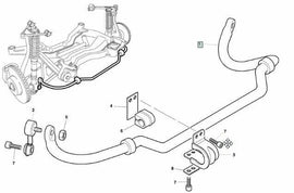Genuine Bentley VehiclePartsAndAccessories Bentley Arnage & Rolls Royce Silver Seraph Front Stabilizer Bar / Sway Bar