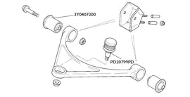 Genuine Bentley VehiclePartsAndAccessories Bentley Arnage, & Rolls Royce Silver Seraph Upper Control Arm Bush Kit X 4