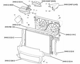 Genuine Bentley VehiclePartsAndAccessories Bentley Continental Gt & Flying Spur Radiator Expansion Tank 04 - 06