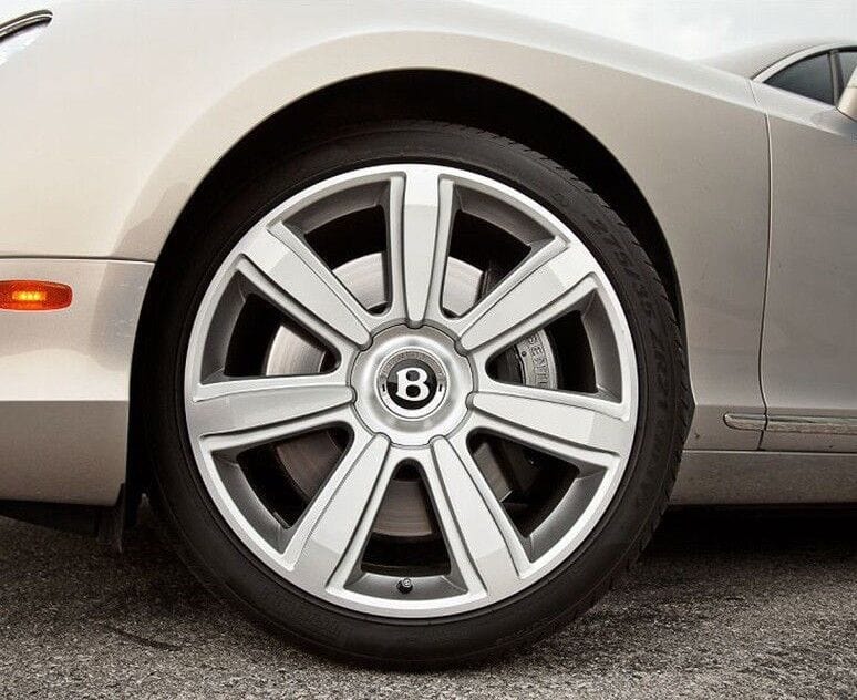 Genuine Bentley VehiclePartsAndAccessories Bentley Continental Gt & Flying Spur Silver Wheel Hub Cap 21' 7 Spoke Rim
